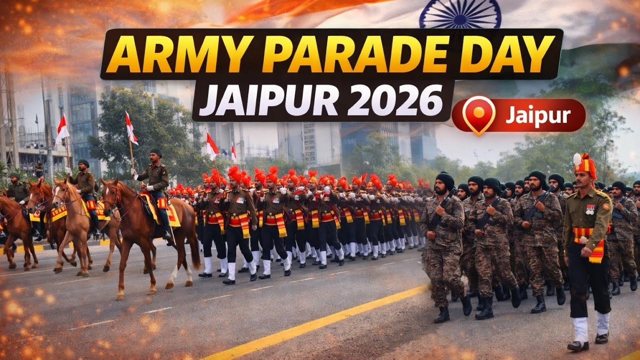 Army Day Parade 2026 Jaipur LIVE | Goosebumps Moments | Indian Army Power | Army Parade news