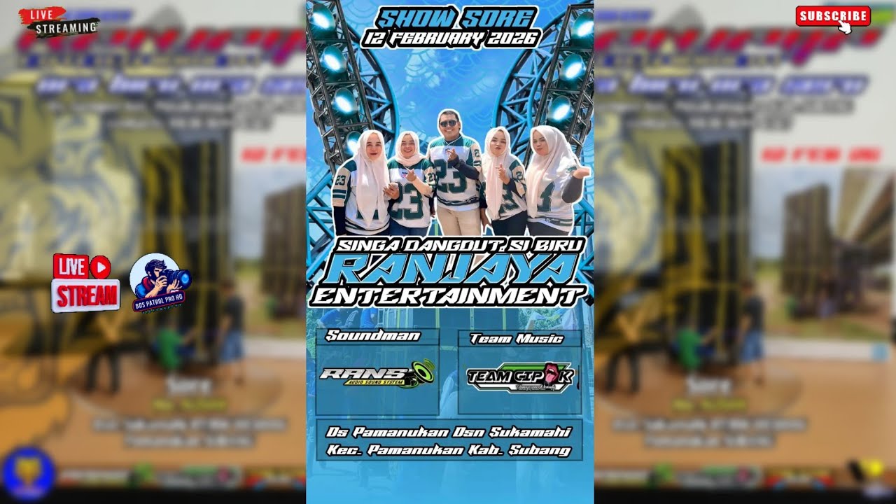 🔴 LIVE NGARAK RAN JAYA ENTERTAINMENT 12 FEBRUARI 2026 SUKAMAHI PAMANUKAN SUBANG JABAR RJ (SORE)