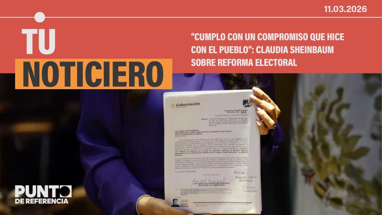 “Cumplo con un compromiso que hice con el pueblo”: Claudia Sheinbaum sobre Reforma Electoral