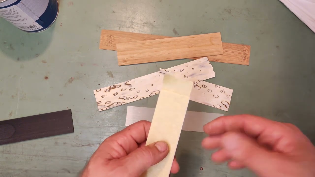 Bogenbau. Kern-Laminate vorbereiten.