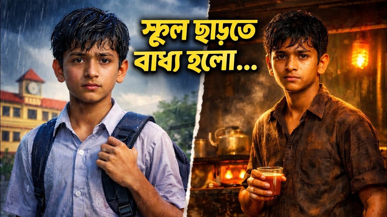 দারিদ্র্যের জন্য স্কুল ছাড়লো… কিন্তু স্বপ্ন ছাড়েনি! 😢  #emotional_audio_story  #sad_bengali_story 