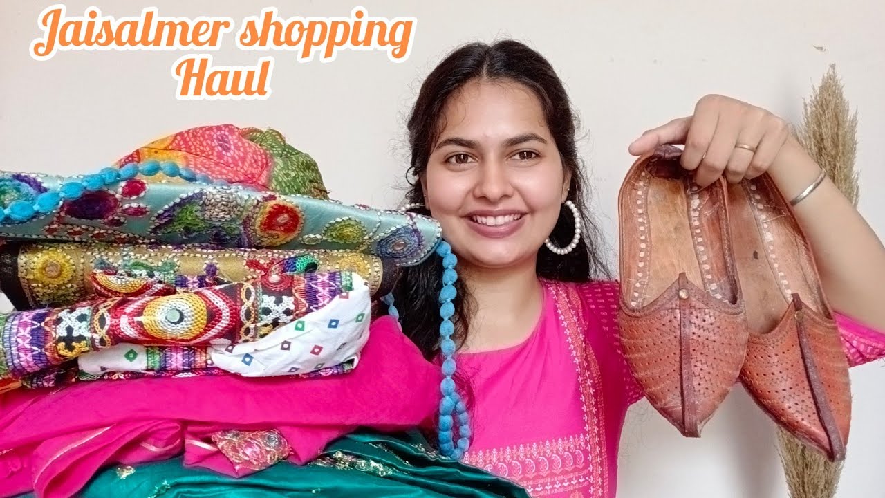 Jaisalmer Shopping Haul || Ofline haul || Traditional dresses #jaislmer #lehengacholi #niketastyles