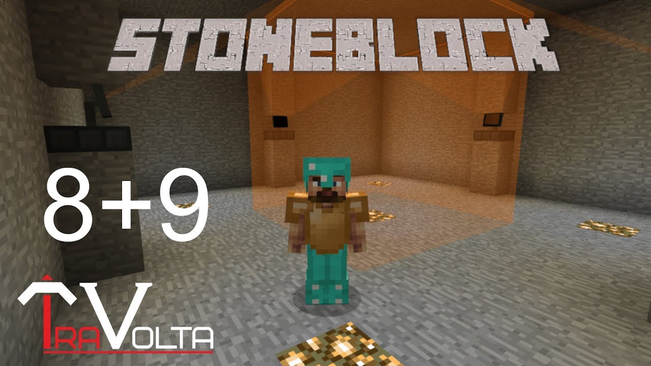 Stoneblock [E08+09] - Идеальная ферма иссушителей. Compact machines гайд.