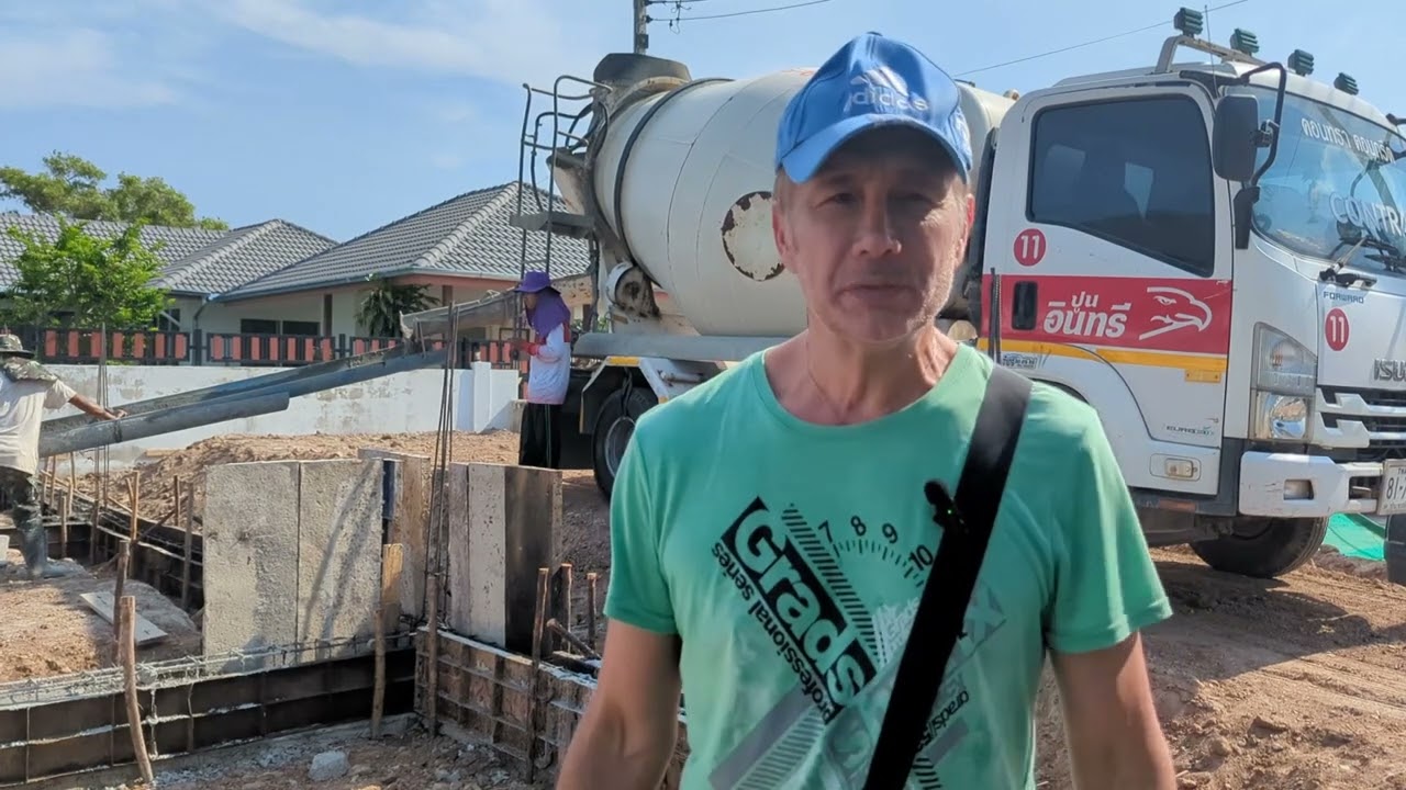 Construction d' une maison en Thaïlande ( Partie 1 : Fondation )