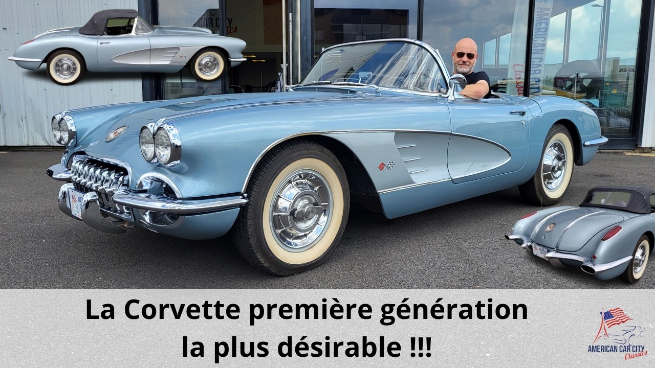 Chevrolet Corvette 1958 Dual Quad Carbs / boîte manuelle 👀