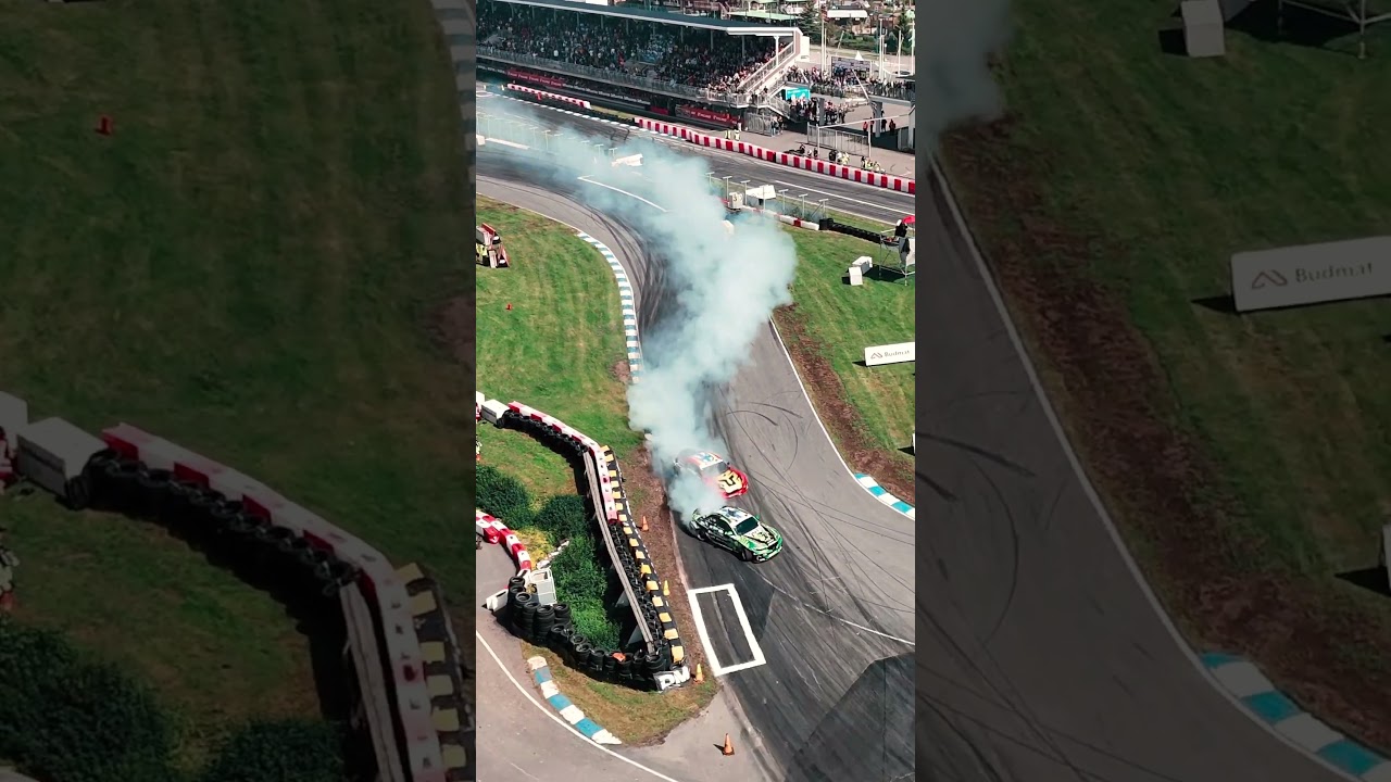 Mika Keski-Korpi vs. Juha Rintanen from a drone view 💥  #driftmasters  #drifting