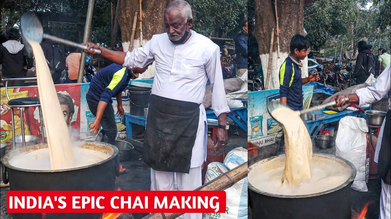 Munnu Bhai Famous Chai Making With 100+Kg Milk 😱😱 Munnu Bhai Tea Stall || Indian Street Food