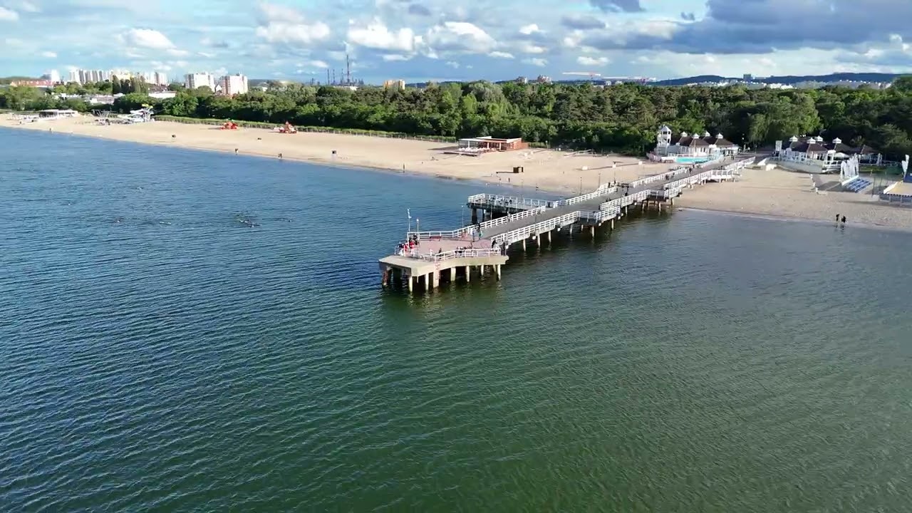 Spacer po Molo w Brzeźnie z punktem widokowym na Gdańsk! DJI Mini 4 Pro