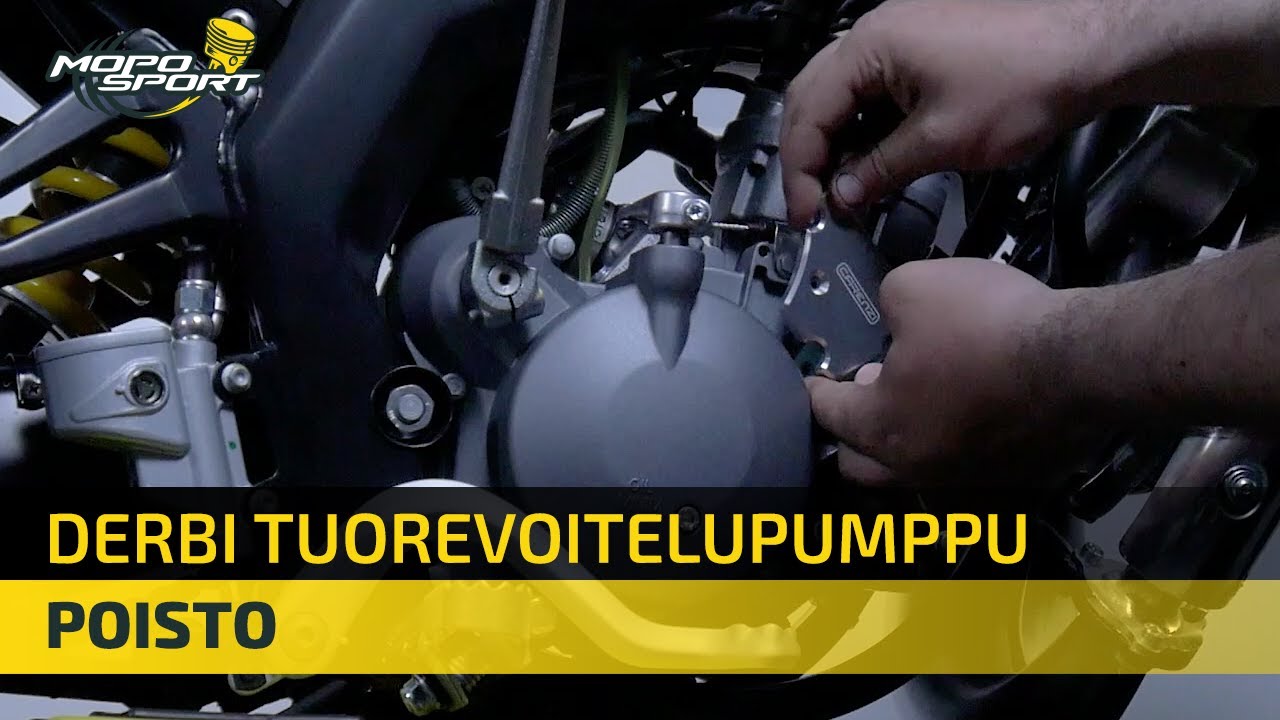 Tuorevoitelupumpun poisto käytöstä - Derbi DRD