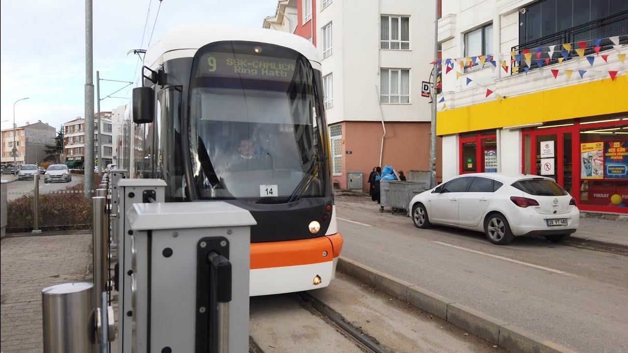 Eskişehir'de Tramvayla Çamlıca - SSK Arasında Seyahat