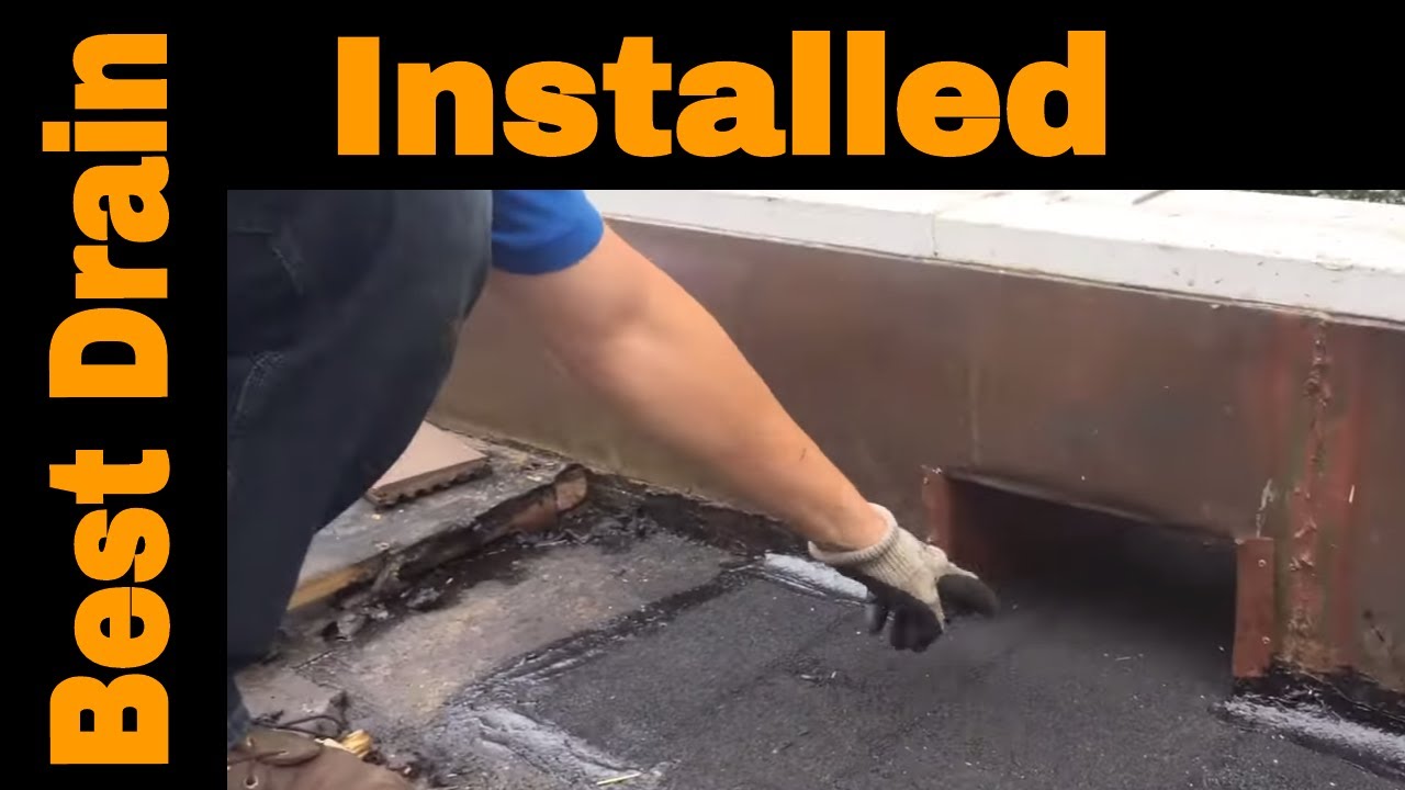 The Best Flat Roof Drain is a Scupper - Most effective way of removing ponding water off a flat roof