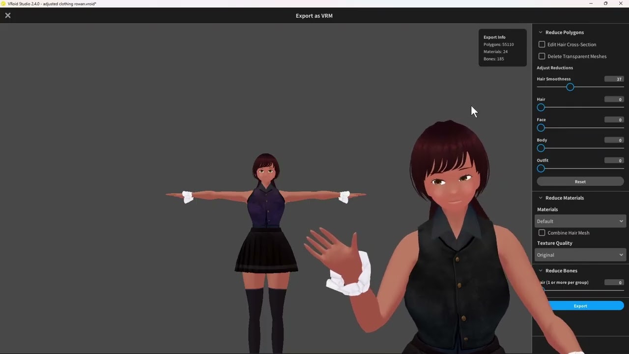 How to: Change VRM1 Clothes with Unity6 and Blendshapes
