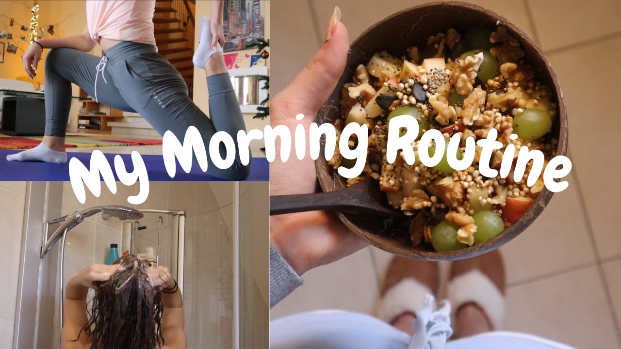 ASMR | My Morning Routine (Workout/Stretch Routine, Skincare, ...)🌞