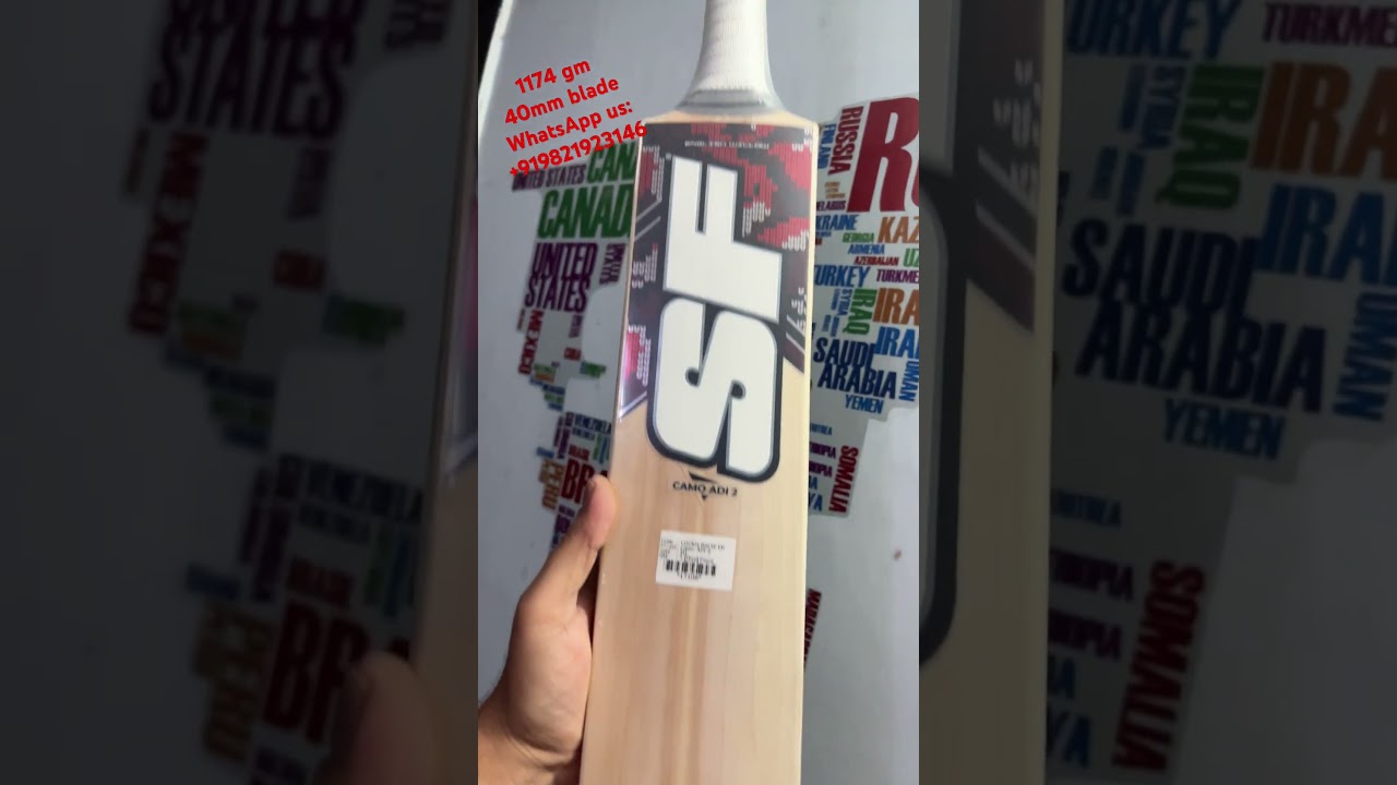 SF CAMO ADI-2 English willow bat #cricket #bats #mycrickethub #cricketislife #cricketislove