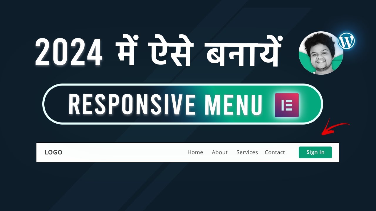 How To Create Menu With Elementor | Create Custom Header in WordPress  Hindi | 2024
