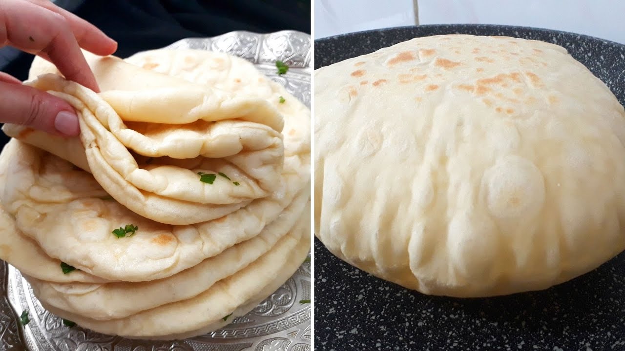 ZO MAAK JE TRADITIONELE TURKSE FLATBREAD.!!  BALON BROODJES - TURKSE BAZLAMA