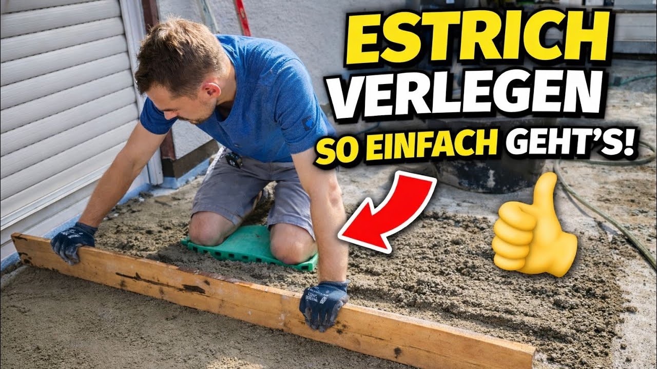 Estrich verlegen So einfach geht's - Profi Erklärt l Balkon - Sanierung