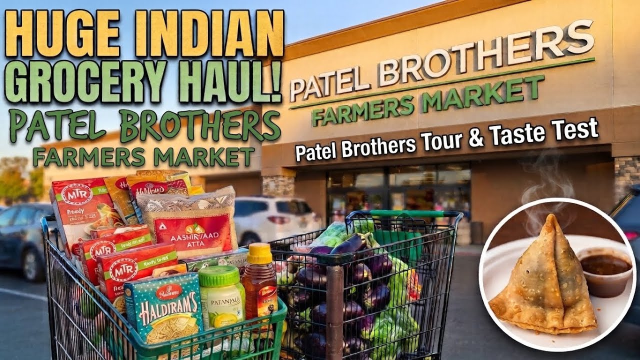 Patel Brothers Farmers Market in USA : Huge Indian Grocery Haul & Store Tour 🛒🏬