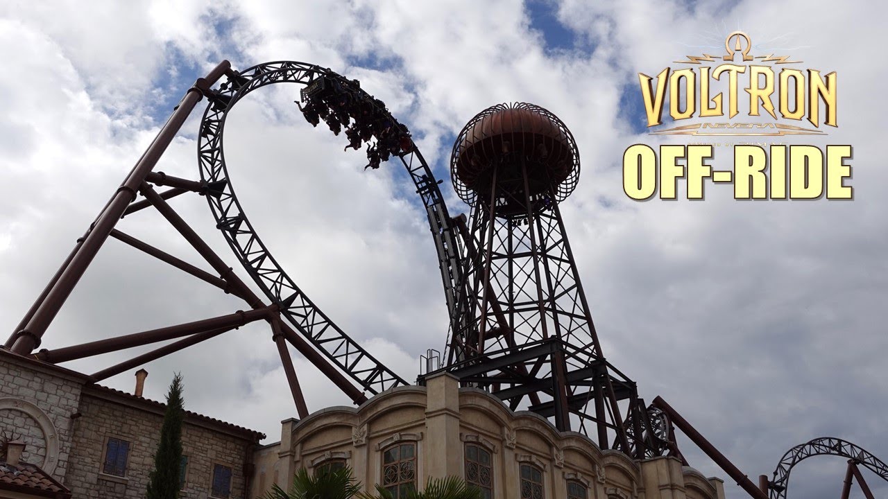 Voltron Off-Ride Footage, Europa Park Mack Stryker Coaster | Non-Copyright