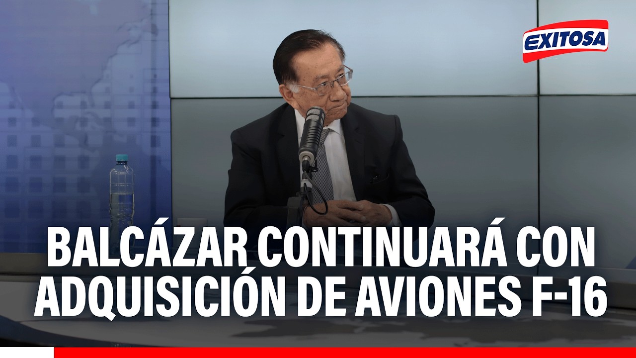 🔴🔵 José Balcázar confirma la continuación del proceso de compra de aviones F-16 a Estados Unidos
