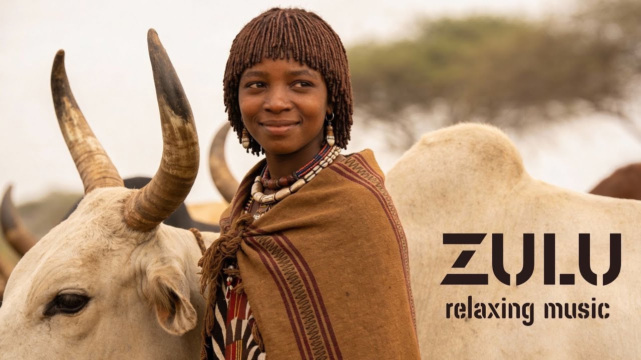Zulu Evening Rhythms | Relaxing African Music, Village Life, Firelight Mood