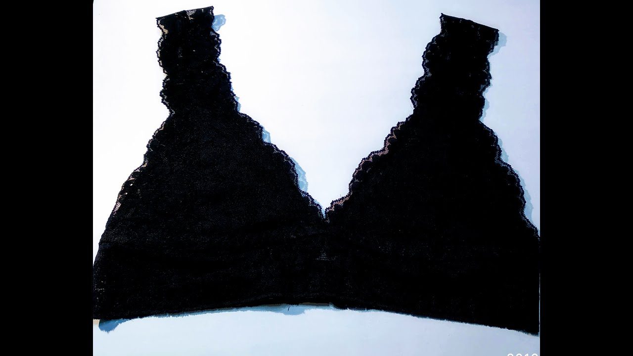 DIY como hacer un BRALETTE lencero / facil y rapido
