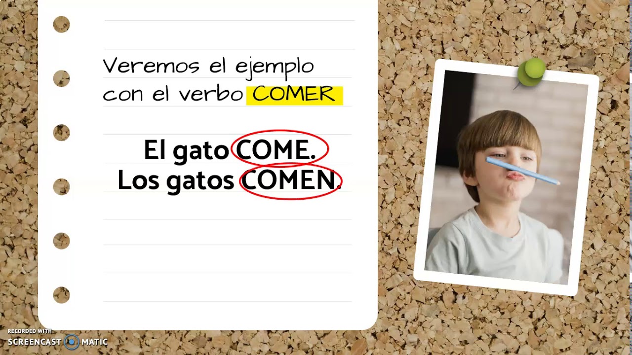 Concordancia sustantivo - verbo