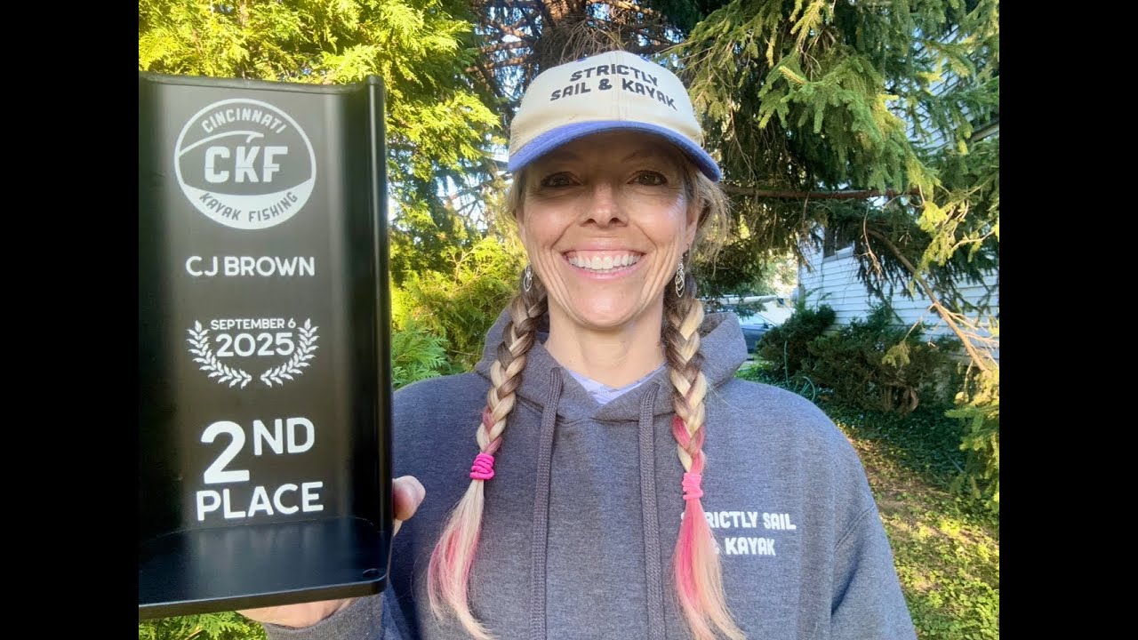 My First Fishing Trophy! 2nd Place at CJ Brown Reservoir Cincinnati Kayak Bass Fishing Tournament