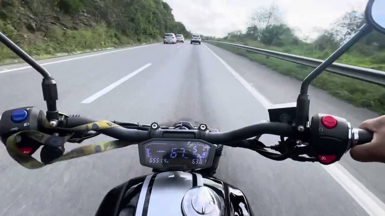 Shineray Titanium na Rodovia trecho de Serra sem pressa ! 