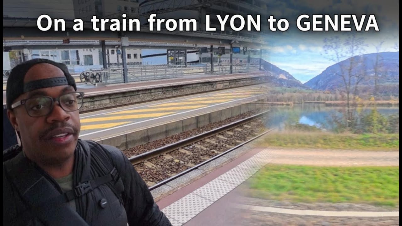 Scenery from Lyon 🇫🇷 to Geneva 🇨🇭 | FRANCE TO SWITZERLAND BY TRAIN!