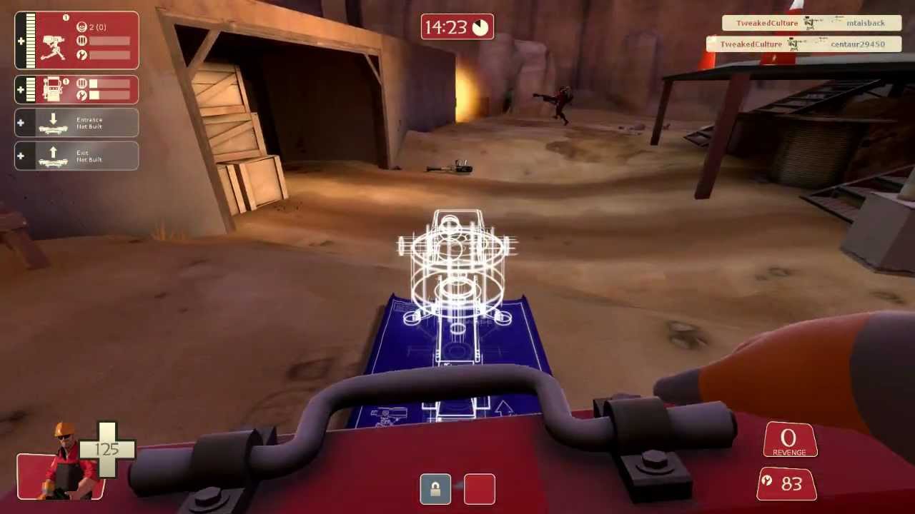 Team Fortress 2 cp_Dustbowl Engineer Gameplay