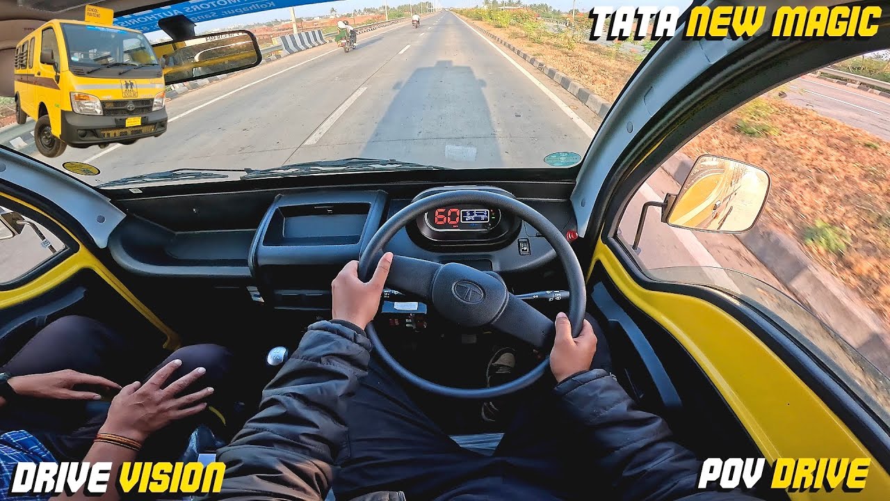 NEW TATA MAGIC : POV DRIVE | The Best School Van Drive Experience | #tata #magic #povdrive #asmr 