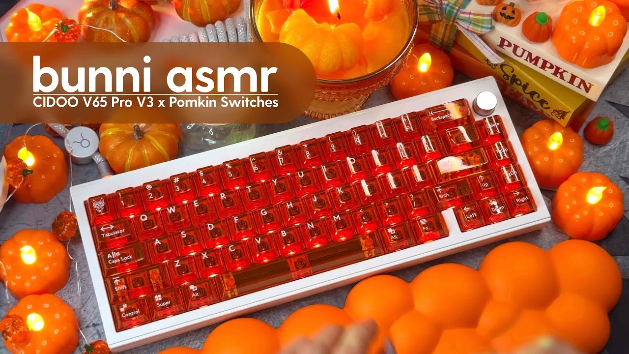 ASMR Typing from the Pumpkin Patch to Help You Study | Pomkin Switches