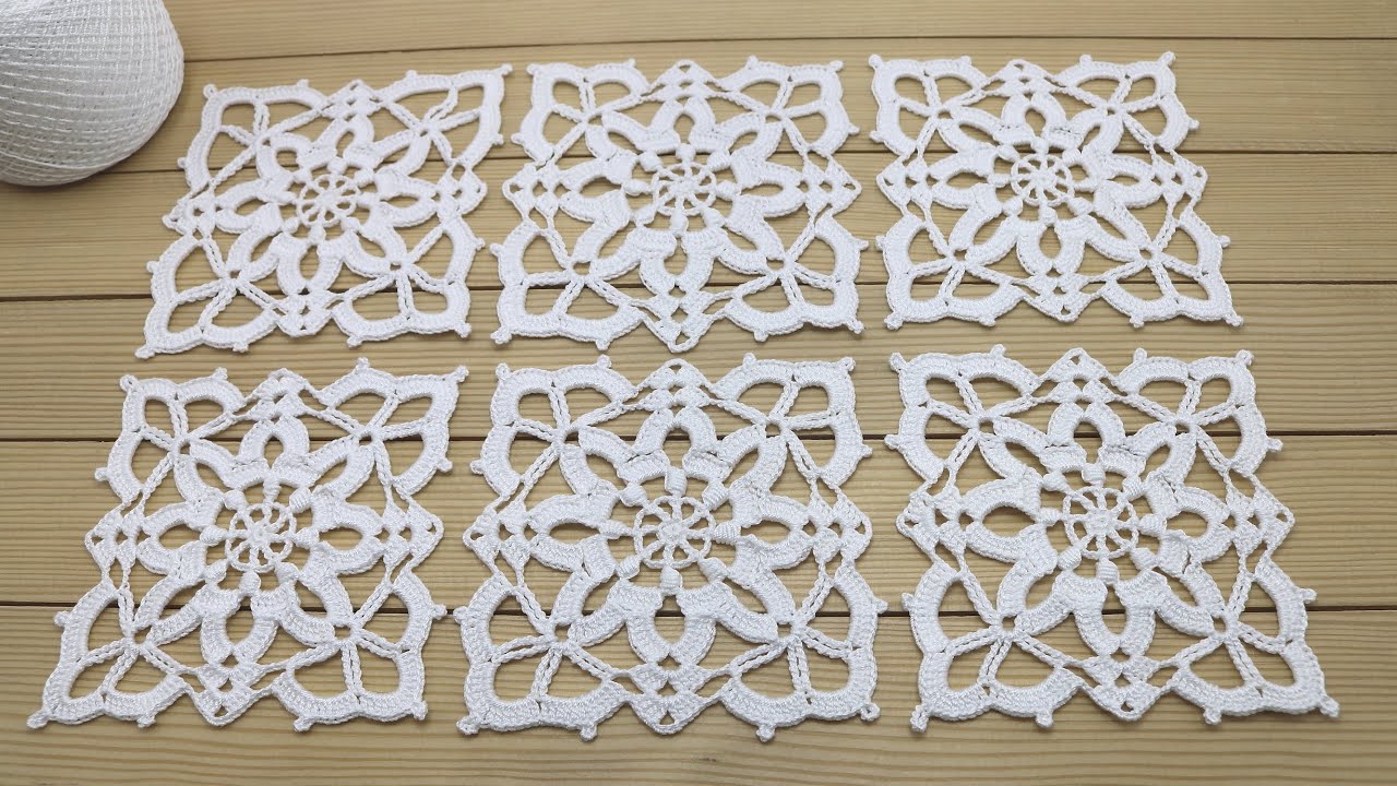 КВАДРАТНЫЕ МОТИВЫ вязание крючком СОЕДИНЕНИЕ мастер-класс для новичков  Crochet square motifs simple