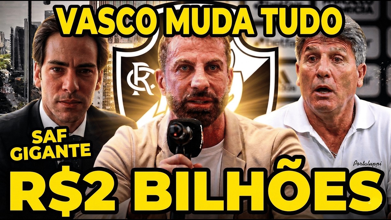 INVESTIMENTO DE R$2 BILHÕES PODE TRANSFORMAR O VASCO NA MAIOR SAF DO BRASIL...