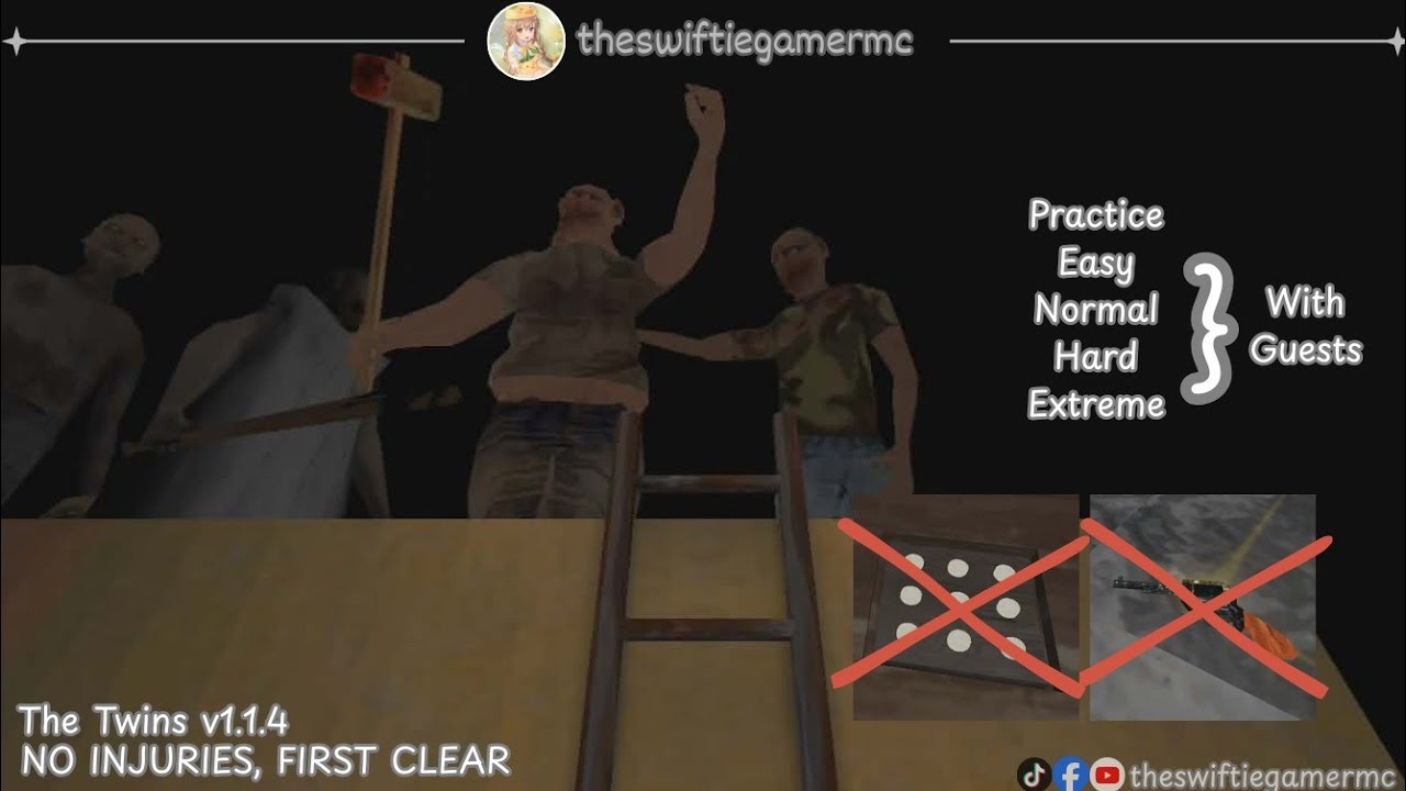 The Twins Horror v1.1.4 - All Difficulties Without Using Revolver & Bypassing Dot Code (w/guests)