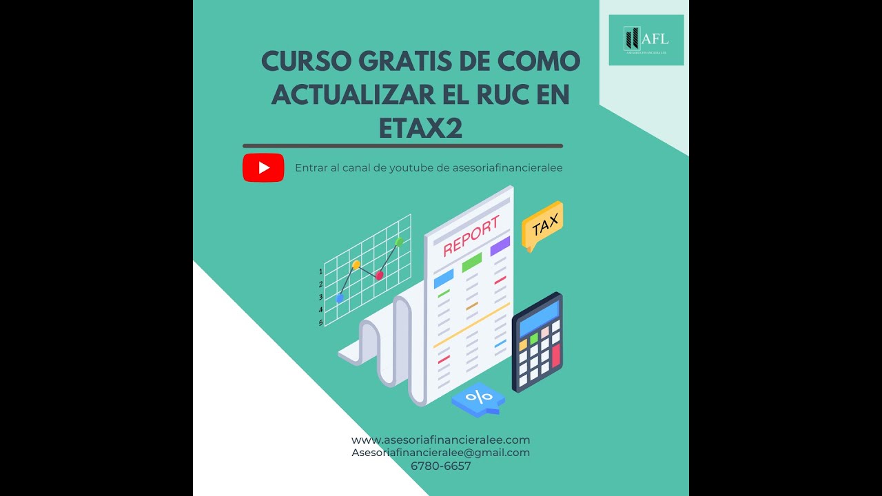 Capacitación sobre la actualización del registro único de Contribuyente en la plataforma ETAX2 2022
