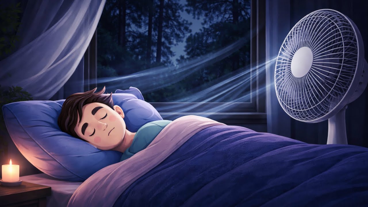 10 Hours of Fan Noise | Windy Airflow for Deep Sleep & Relaxation