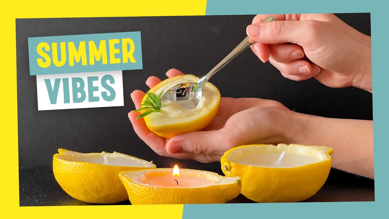Anti Mücken Kerzen selber machen und leckere Zitronen Creme Rezept - 2 in 1