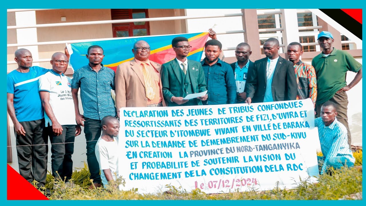 LES JEUNES LEADERS  DE FIZI, UVIRA ET D'ITOMBWE SE PRONONCENT SUR LE CHANGEMENT DE LA CONSTITUTION
