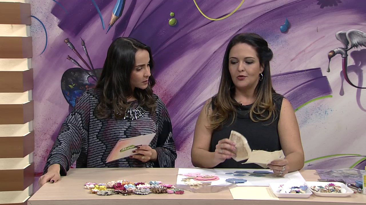 Como fazer Flores Artesanais por Marisa Magalhães - 30/06/2017 - Mulher.com - P1/2
