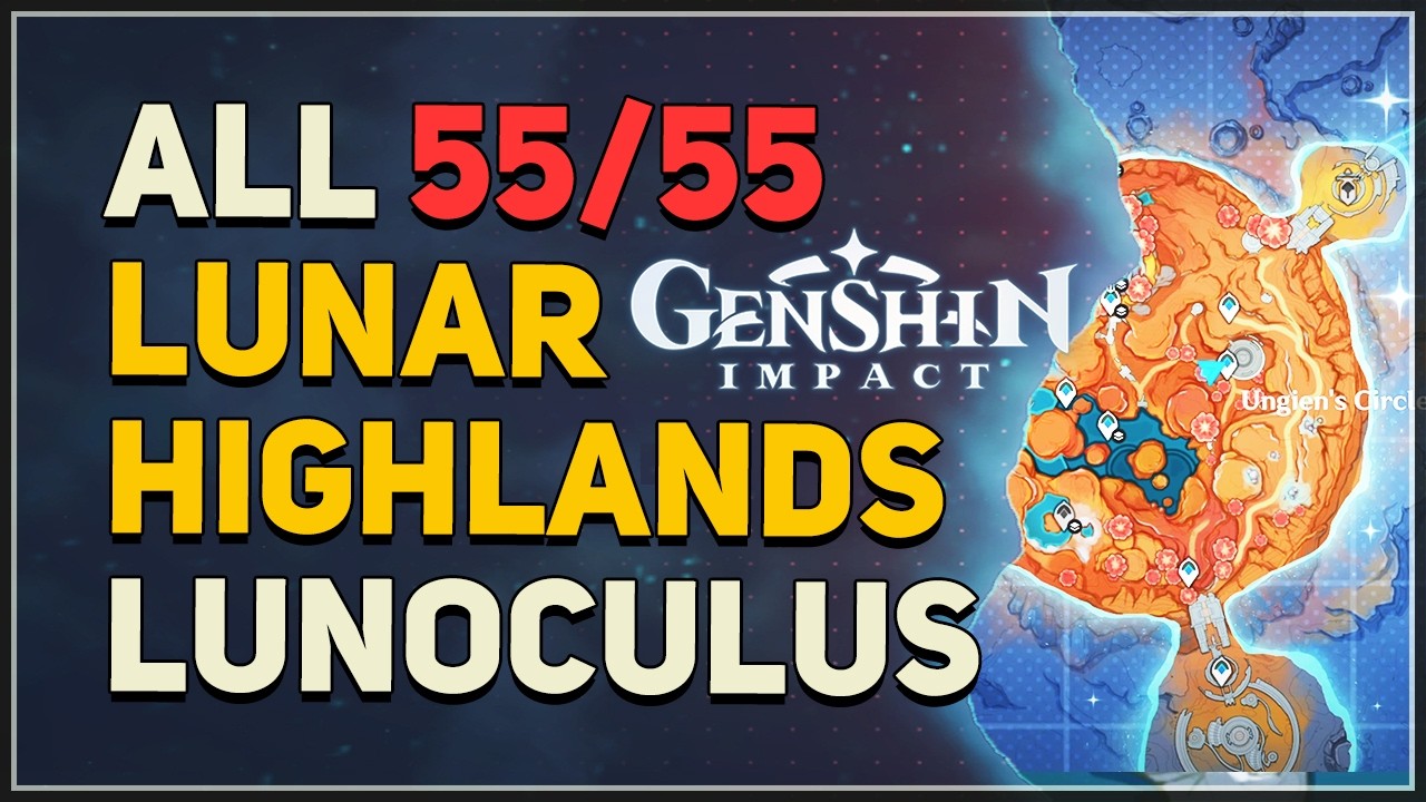 All Lunar Highlands Lunoculus Locations Genshin Impact