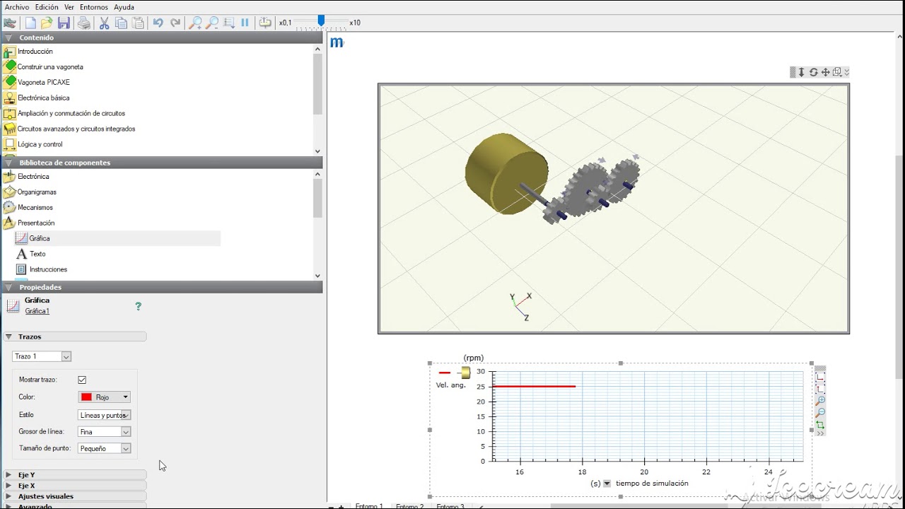 Tutorial: Trabajar mecanismos con cocodrile technology