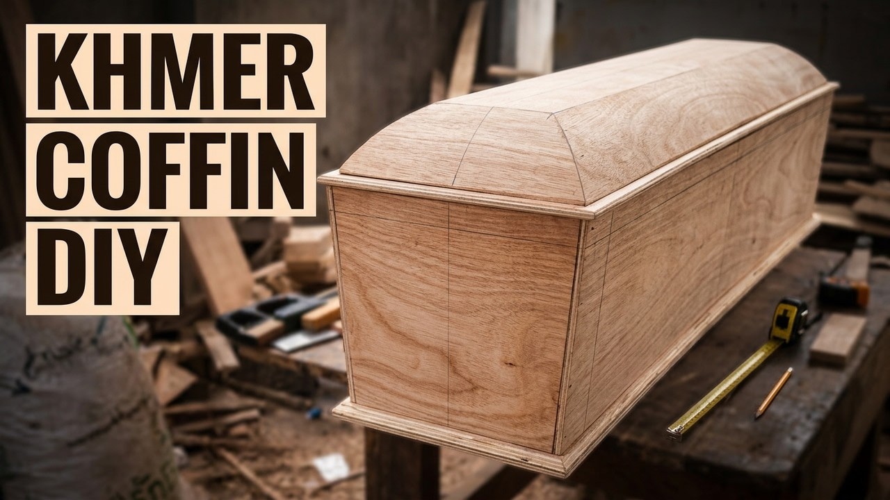 DIY. Making techniques build of Khmer coffin | woodworking project | Model Khmer|.
