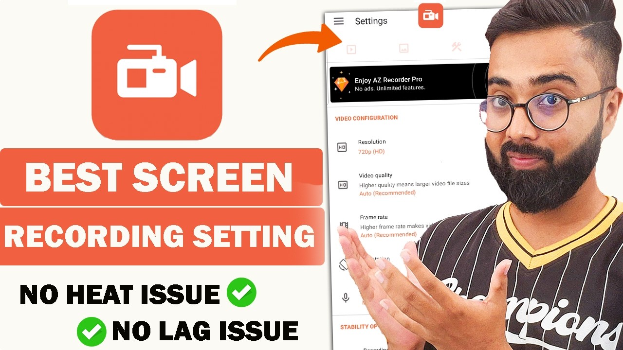 🔴 AZ Screen Recorder Best Screen Recording Setting Kaise Set Kare |No Heat Issue / No Lag|100 % Work