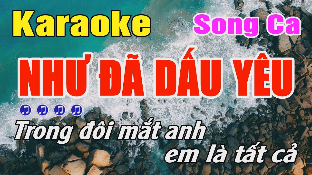 Karaoke Như Đã Dấu Yêu Song Ca | Karaoke Lý Thành Tự