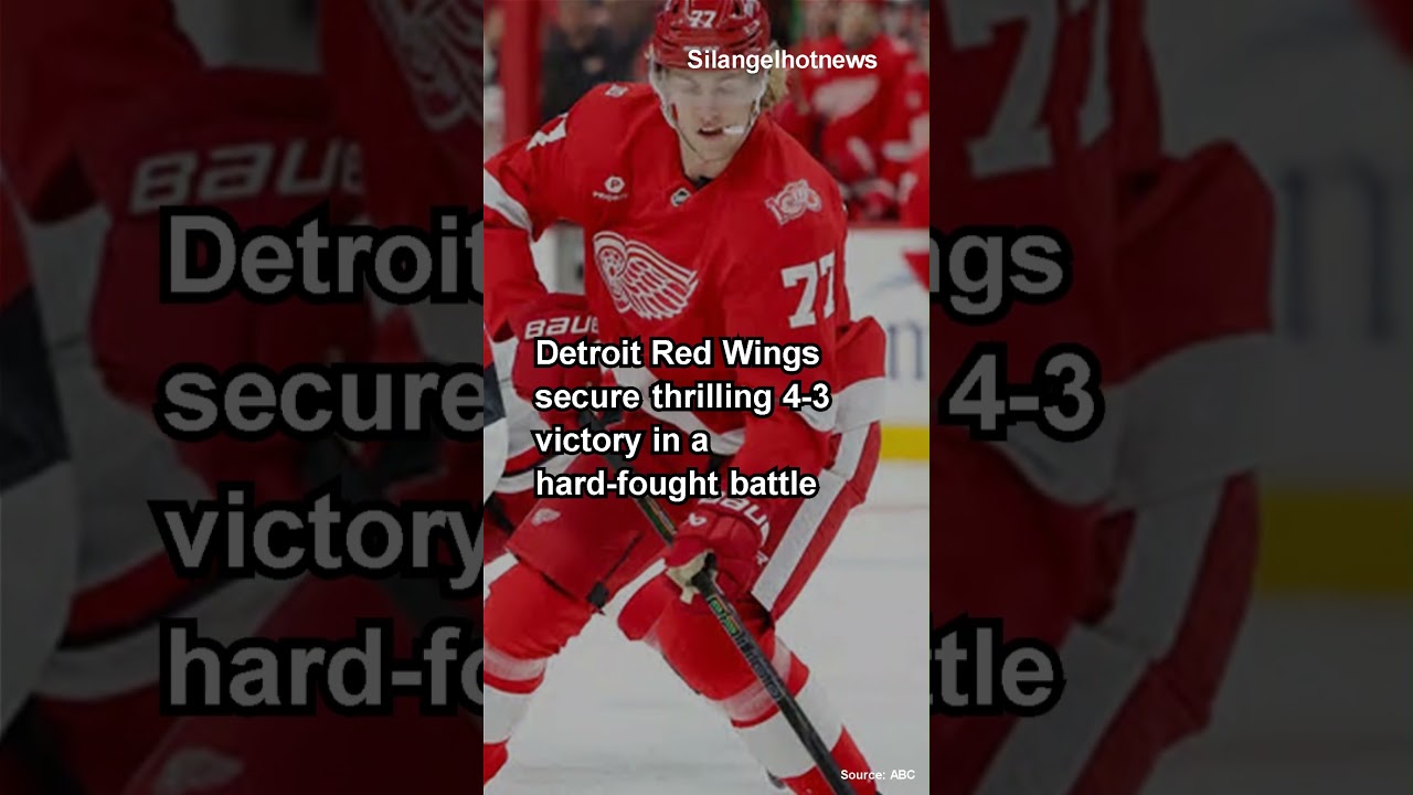 Copp Scores OT Winner, Red Wings Beat Hurricanes 4 3 