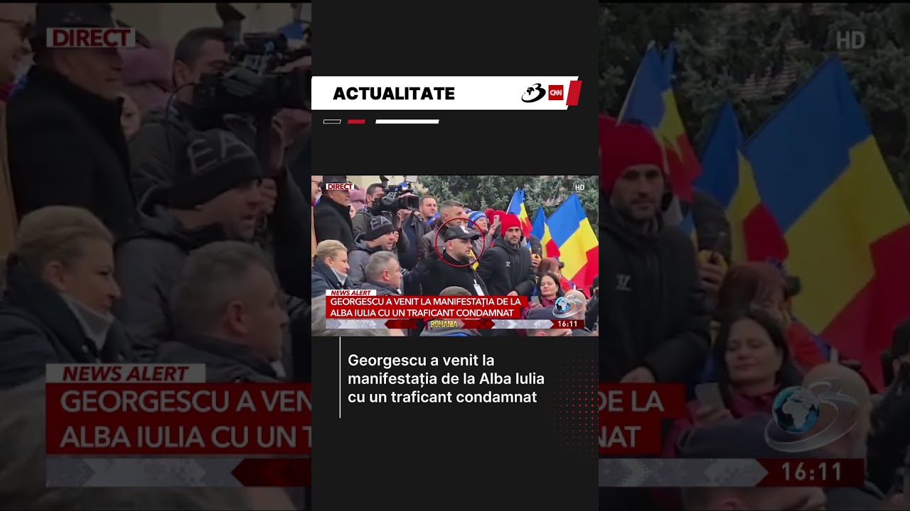 Georgescu a venit la manifestația de la Alba Iulia cu un traficant condamnat