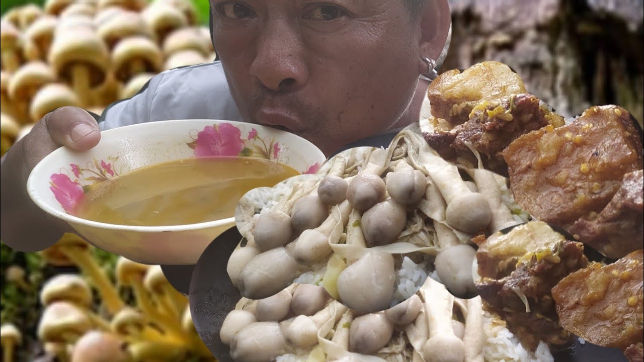 Finding Natural Mushrooms🍄|| Eating Soups Recipe||@khipsvlog3739