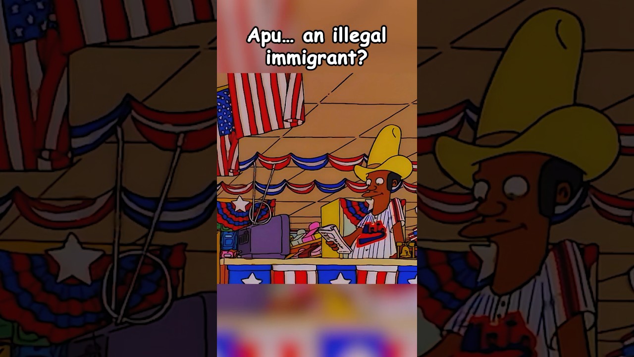 Apu&hellip; an illegal immigrant? #thesimpsons #funnyvideo #simpsons #simpsonsfunny